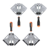 New 4 Pcs Right Angle Clamp 90 Degree Wood Corner Clamps W/ Adjustable Swing Jaw