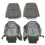 Labwork Seat Cover Left RIght For 2011-2013 2014 Ford F150 Top Bottom Cloth Gray
