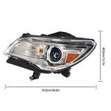 Labwork Left Side Headlight For Buick Enclave 2013-17 HID W/LED DRL W/o AFS LH