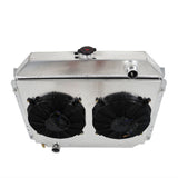Labwork 4 ROW RADIATOR SHROUD FAN For Ford F100 F150 F250 F350 TRUCK CHEVY V8