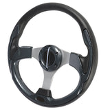 NEW 12.5 inch Carbon Fiber Steering Wheel for Yamaha EZGO Club Car Golf Cart