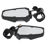 UTV Rear View Side Mirrors w/ LED Lights New For Polaris RZR 1.75"-2" Roll Cage