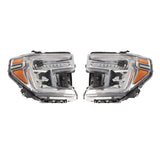 Labwork Right+Left Headlights For 2019-2021 GMC Sierra 1500 W/LED Signal Lamp