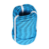 3/8" × 100' Arborist Tree Climbing Rope Braid Polyester Rope Blue & Black