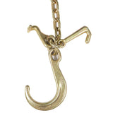 2× G70 V-Chain Bridle w/8" Medium J Hooks,T- Hook&J-Hook w/Grab Hooks 5/16''x3'