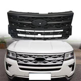 Labwork Front Hood Bumper Upper Grill For Ford Explorer SUV Sport 2018-19 Black
