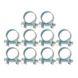 New 19/32" Fuel Injection Hose Clamp / Auto Fuel Clamps Clip Pipe - 10 Pack