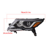 Labwork L+R Headlight For Pathfinder Platinum 2017-2020 S SL SV Halogen LED DRL