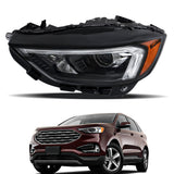 Labwork Driver LED Headlights Assembly W/LED DRL For Ford Edge 2019-2023 Black