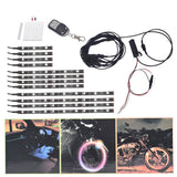 For Davidson 12pcs Motorcycle ATV RGB LED Neon Under Glow Light Strip new