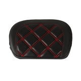 Rear Passenger Sissy Bar Backrest Pad For Touring CVO Street Glide Red Stitching