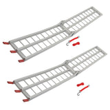 For Motorcycle ATV 1500lbs Capacity 7.5' 2x Aluminum Folding Loading Ramps Kit