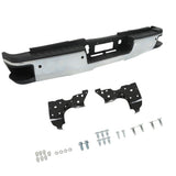 Labwork Rear Bumper Chrome For Silverado Sierra 2500 3500 2015-2019 Steel W/Park