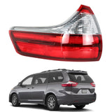 Labwork Outer Tail Light For Toyota Sienna 2015-2020 Rear Halogen Driver Side