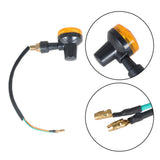 4× Motorcycle Turn Signals Blinker Light Black Amber For Yamaha Kawasaki Honda