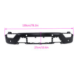 Labwork Front Bumper Black Painted For Ford F-150 21-23 Steel W/ 6 Sensor Holes