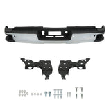 Labwork Rear Bumper Chrome For Silverado Sierra 2500 3500 2015-2019 Steel W/Park