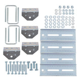 4Pcs 8" Galvanized Swivel Top Bunk Bracket Kit W/ Hardware For 2x3 Boat Trailer