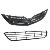 Labwork Front Bumper Upper&Lower Grille Assembly Set For 2007-2008 Toyota Yaris