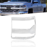 Labwork LH Headlight For 2016-2018 Silverado 1500 Electroplate Trim Bezel Cover