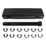 labwork 13Pcs Inner Tie Rod Disassembly Tool Master Inner Tie Rod Tool Set with 12 Crowfoot Adapters
