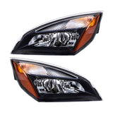 Left and Right Headlights Replacement for Cascadia 2018-2023 Halogen With bulbs A6601512002 A6601512003