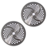 2 Pack Replace For Cutter Trimmer Weed Eater Carbide Tip Brush Blades 80T x 10"