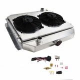 Labwork 4 ROW RADIATOR SHROUD FAN For Ford F100 F150 F250 F350 TRUCK CHEVY V8