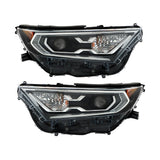 Labwork RH+LH Side Headlights For 2019-2022 Toyota RAV4 Hybrid XLE XSE LED Clear