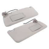 Labwork Sun Visor Left+Right Gray For Dodge Ram 1500 2500 3500 2013-2018 W/Light
