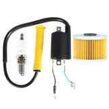 Ignition Coil Spark Plug & Oil filter For Honda Sportrax 400 TRX400EX 1999-2006