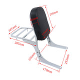 For Honda Rebel 250 CA250 CMX250 CMX250C Backrest Sissy Bar With Luggage Rack