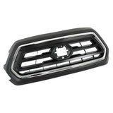 Labwork Front Upper Grille Black & Chrome For 2018-2022 Toyota Tacoma Plastic