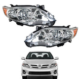 Labwork Left+Right Headlight For 2011 2012 2013 Toyota Corolla Chrome Projector