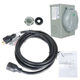Generator Power Extension Cord Wire 30A with Power Inlet Box L14-30