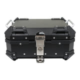 22L Black Motorcycle Trunk Top Case Waterproof Tour Tail Box Luggage Storage