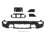Labwork 5PCS For Ford F150 2021-23 Black W/o Sensor Hole Front Bumper Face Bar