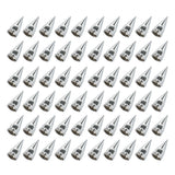 Truck Wheel Axle Covers Spiked Chrome Hub Cover Kit 33mm Front & Rear Semi