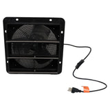 New 10" Exhaust Fan With Louvers Perfect For Attics Or Sheds Blower Wall Mount