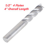 1/2" 4 Flute 2" Length Of Cut 4" Overall Length Long Carbide End Mill