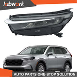 Labwork LED Headlights For 2023-2024 Honda CRV W/Electroplated Trim Left Side