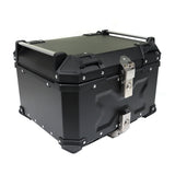 55L Motorcycle Top Case Tail Box Waterproof Luggage Scooter Trunk Storage Black