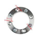 Wheel Spacers For Can-Am 4x137 1" 110mm Hub Bore M10x1.25 Silver 4Pcs