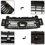 Labwork Front Grille For 2017-19 Ford Super Duty F-250 F-350 F-450 Chrome&Black