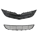 Labwork Front Bumper Upper&Lower Grille Assembly Set For 2007-2008 Toyota Yaris