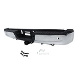 Labwork Rear Bumper Assembly For 2021 2022 2023 Ford F-150 Chrome W/ Sensor Hole