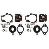 Set of 2 Carburetor Carb Rebuild Kit w Float For Johnson Evinrude 50 55 60 HP