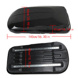Labwork 2Key 14 ft3 Car Top Cargo Carrier Vehicle Roof Luggage Storage Box Black