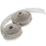 3600Pcs 1-1/4” ×.09” Siding Nails Ring Shank 15 Degree Wire Coil Stainless Steel