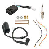 Ignition Coil CDI Spark Plug Kit For Kawasaki Bayou 300 KLF300C KLF300B 1988-04